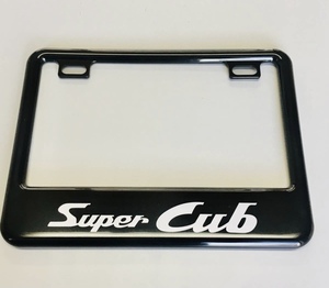 Super Cubナンバーフレーム原付サイズ黒！スーパーカブハンターカブリトルカブC50CC110C125CT110CT125 C70C90C65C115C110C100C102C105にに