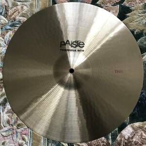 ♪ 稀少 美品 PAISTE ☆ パイステ FORMULA 602 フォーミュラ602 THIN シン 16” / 16インチ ☆ 1979 70年代 vintage ヴィンテージ レア ♪