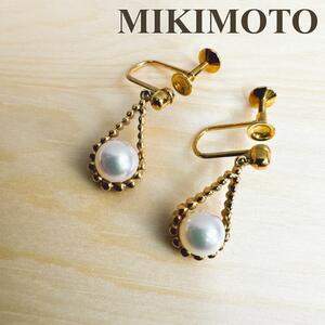 ミキモト MIKIMOTO イヤリング パール アコヤ真珠 K18