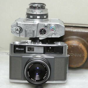 フイルム(コンパクト)カメラ(597)　NEOKA 35-K NEOKOR A・C 3.5/45　RICOH 300S　RIKEN 2.8/45　ジャンクセット
