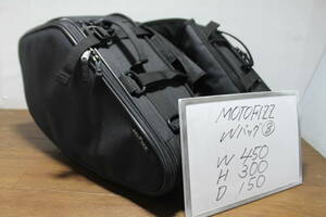 MOTOFIZZ　モトフィズ　Wバッグ　⑧　ダブルバッグ　サイドバッグ　スポーツバッグ　容量拡大可能　幅拡張可能　美品　