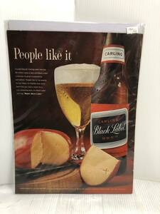 1962年6月29日号LIFE誌広告切り抜き【CARLING/ビール】アメリカ買い付け品60sビンテージバーカフェレストラン飲料アルコール