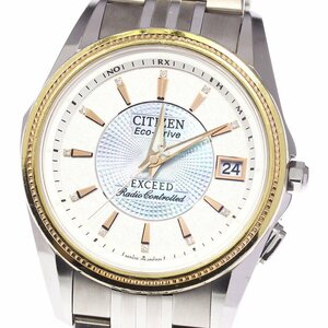 シチズン CITIZEN H111-T013881 エクシード エコドライブ 11P ソーラー電波 メンズ _746583【ev20】