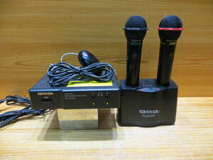 *S1788* BMB★WT4000＋ＷＭ400A/B /MC-330　赤外線方式ワイヤレスマイクセット動作確認済み品中古#*