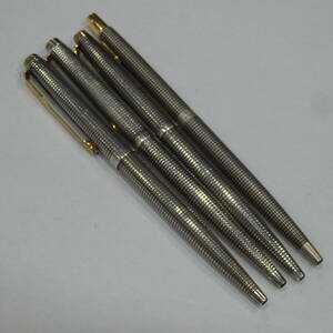 1円スタート激レア PARKER パーカー STERLING SILVER スターリングシルバー ボールペン 4点セット まとめ 30596 11-2