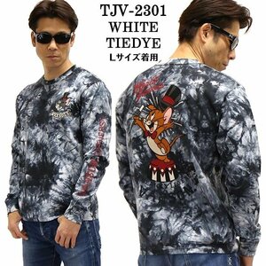 VANSON LEATHERS × TOM & JERRY トム アンド ジェリー 【定価\9500＋税】 ロンTEE TJV-2301 TIEDYE サイズ XL