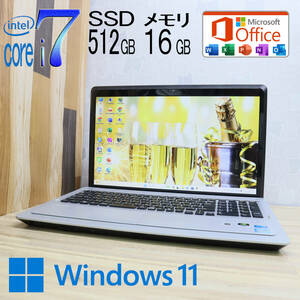 ★美品 最上級4コアi7！新品SSD512GB メモリ16GB★VPCF22AJ Core i7-2630QM グラボ Webカメラ Win11 MS Office2019 Home&Business★P70875