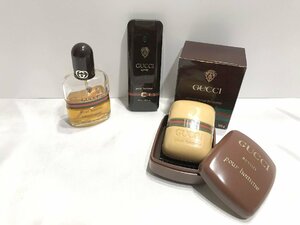 ■【YS-1】 香水 ■ GUCCI グッチ プールオム スプレー 25ml 60ml サボン 石鹸 100g ■ 3点セット まとめ【同梱可能商品】■D