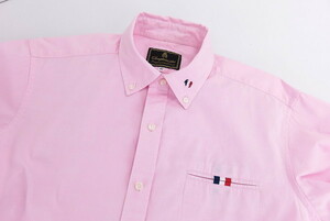 シンプリシテェプリュス　8分袖シャツ　アニマル刺繍　ピンク　４０　S
