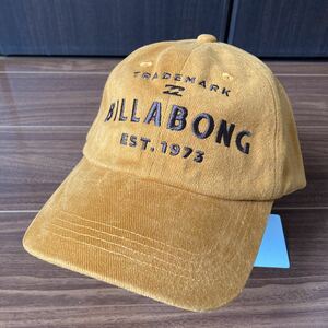 新品 ビラボン Billabong 帽子 キャップ CLY 黄褐色