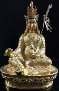 ◆パドマサンババ(グル・リンポチェ)像◆仏教　チベット-AA