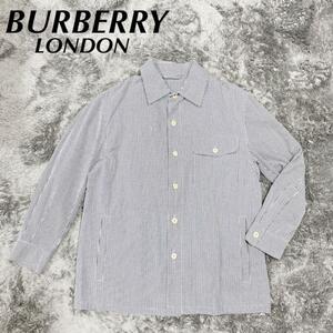 BURBERRY LONDON バーバリー ロンドン シャツジャケット ギンガムチェック 三陽商会 S メンズ T32907