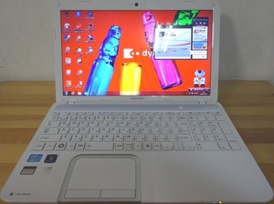 東芝ノートパソコン dynabook T552/58FW/Core i7-3610QM 2.3GHz/8GB/1000GB/BD/中古特価良品