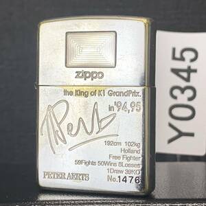 ZIPPO 美商品 the King of K1 GrandPrix In 94 95 Peter Aerts オイルライター K1 チャンピオン ピーター アーツ ジッポー 1997年製 Y0345