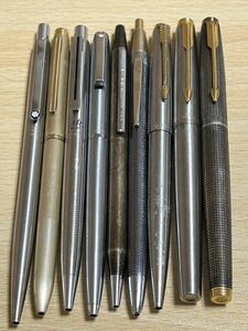 ボールペン7本　万年筆2本　おまとめ PARKER TIFFANY&CO. PILOT MONTBLANC ZEBRA SHAFFER 