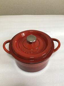 CASTPOT Good Plusグッドプラス キャストポット 20cm 鉄鍋 鋳物ホーロー鍋 両手鍋 中古品