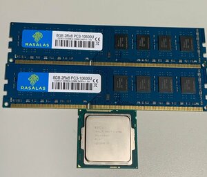 【相性影響有】動作品 Intel CPU Core i7-4790K 付属品無し ＋【中古】DDR3 8GBメモリ 2枚 / LGA1150 RASALAS DDR3-1333