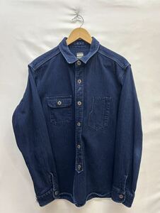 20240325【MOMOTARO JEANS】桃太郎ジーンズ 長袖シャツ 42 加工