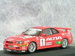 エブロ 1/43 R34アルティアスカイラインGT-R 43067 完成品