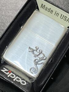 zippo 東京リベンジャーズ タトゥーメタル ワンポイント 立体メタル 希少モデル 2022年製 ドラケン シルバー ケース 保証書付き