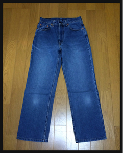 廃盤！90’s VINTAGE 1996年12月製造モデル■levi’s リーバイス■W511 ファイブイレブン縦落ち ハイウエストジーンズ : W28☆BU-583