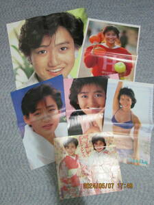 希少　レア　岡田有希子　大量　雑誌切り抜き100枚　ポスター　カード　シール　まとめて