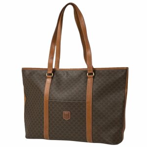 セリーヌ CELINE マカダム柄 トートバッグ ショルダーバッグ トートバッグ コーティングキャンバス ブラウン レディース 【中古】