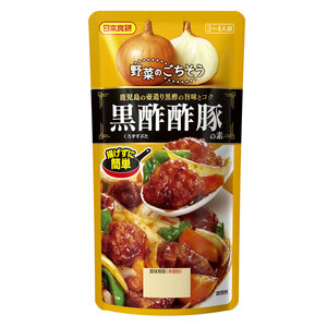 黒酢酢豚の素 １１０ｇ ３～４人前 野菜のごちそう 揚げずに簡単 日本食研/5409ｘ１袋/送料無料