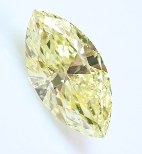 【１００円～】0.333ｃｔ 天然ダイヤ LIGHT YELLOW（ナチュラルカラー）SI2 ＭＱカット