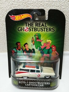 HOT WHEELS Retro Entertainment THE REAL GHOSTBUSTERS ECTO-1 CARTOON CAR ゴーストバスターズ キャデラック 霊柩車