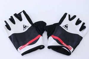 ▽Le coq sportif ルコックスポルティフ ハーフフィンガーグローブ Lサイズ 美品