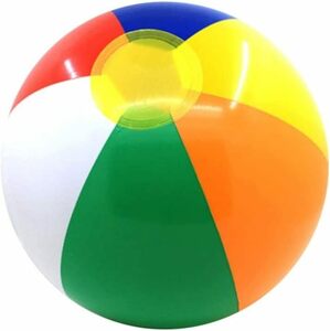 EXCEART ビーチボール インフレータブルボール サッカーボール 水遊び インフレータブル 6 個 直径25cm 子供用 水浴