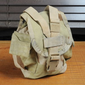 米軍放出品 キャンティーンポーチ MOLLE対応 DCU迷彩 3カラーデザートカモ [ 可 ] アメリカ軍 ユーティリティポーチ