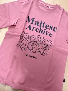 waikei マルチーズTシャツ　ピンク