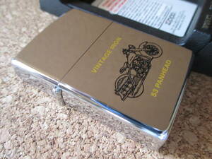 ZIPPO 『VINTAGE IRON 53 PANHEAD パンヘッドエンジン』1991年4月製造 ハーレーダビッドソン オイルライター ジッポー 廃版激レア 未使用品