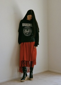 UNDERCOVER / Reversible RAMONES processing TEE/PO Knit (Charcoal) UP2C1904 撮影使用のみ