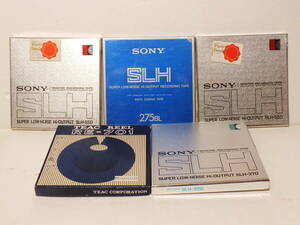 ソニー未使用７吋サイズテープ４本とTEAC製空リールのセット