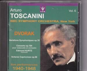 トスカニーニ/NBC響 ドヴォルザーク:交響的変奏曲、チェロ協奏曲他 LYS(LYS 449)