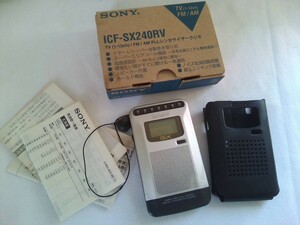 SONY ソニー　FM/AMラジオ　ICF-SX240RV 　取説・箱付き★ジャンク