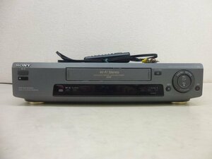 9665●SONY ソニー VHSビデオデッキ カセットレコーダー SLV-FT 1998年製●