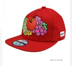 キャップ 帽子 CAP キッズ 子供 赤 ブランド コラボ ラッドチャップ RADCHAP フルーツオブザルーム S 48〜50 FRUIT OF THE LOOM 紙タグ付