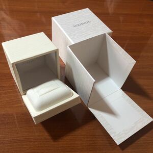 〈送料無料〉ミキモト ギフトボックス 空箱 空き箱 アクセサリーボックス リング 指輪 ジュエリーケース 化粧箱