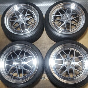 【注目商品】LEON HARDIRITT レオン ハルト 17×7J PCD110 +40 4H ダンロップ LEMANS LM704 205/40R17 タイヤホイール4本セット 　