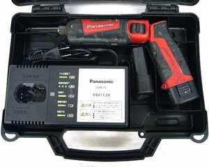 《大関質店》Panasonic パナソニック 充電スティックインパクトドライバ EZ7521LA2S-R 7.2V電池パック2個付 中古・難有