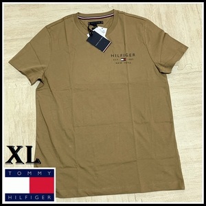 この夏の定番　スモールロゴTシャツ ブラウン XLサイズ　完売品 TOMMY HILFIGER #ngTOMMY