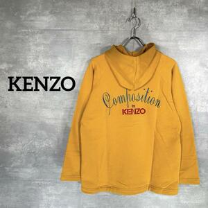 『KENZO』 ケンゾー (M) Composition プルオーバーパーカー