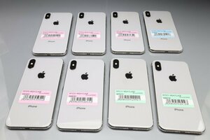 Apple iPhoneX 64GB Silver 計8台セット A1902 MQAY2J/A ■SIMフリー★Joshin(ジャンク)1102【1円開始・送料無料】