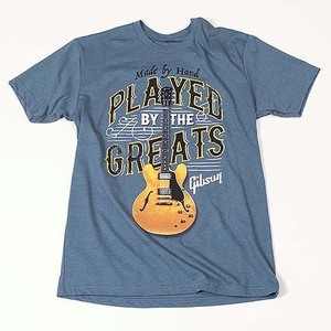 Gibson Played By The Greats Tee (Indigo) Large GA-PBIMLG