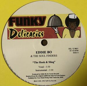Eddie Bo & The Soul Finders - The Hook & Sling US盤 12インチ ドラムブレイク Rare Groove Ultimate Breaks & Beats