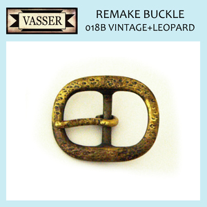 VASSER(バッサー)Remake Buckle 018B Vintage+Leopard(リメイクバックル018B ビンテージ+ヒョウ柄)21mm
